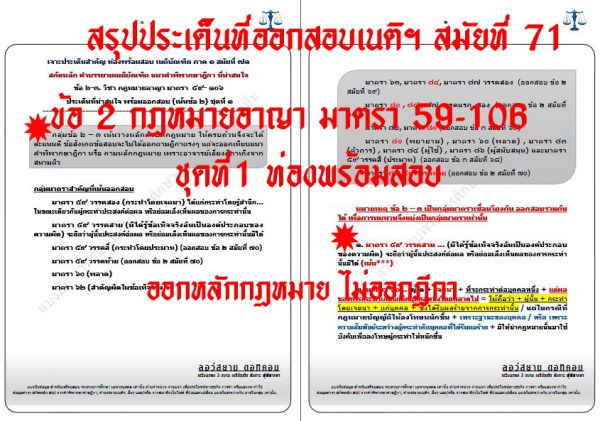 เก็งข้อสอบเนติ