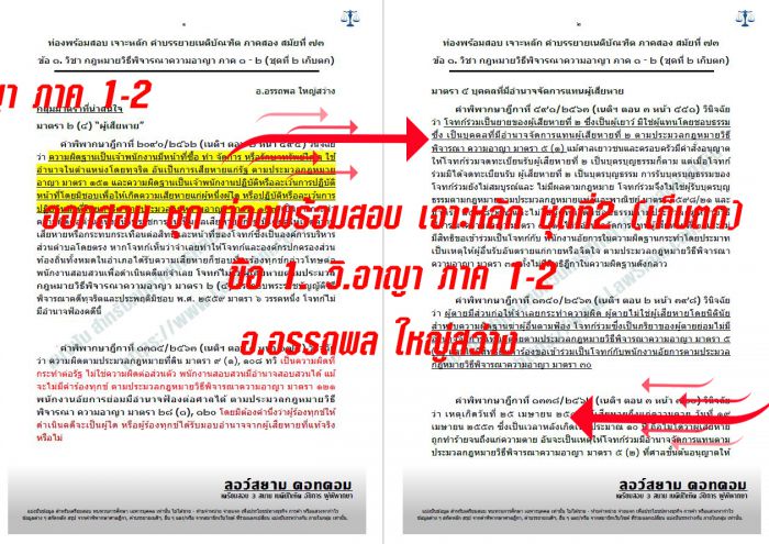 เก็ง ออกสอบเนติ ข้อ 1 วิอาญา 73