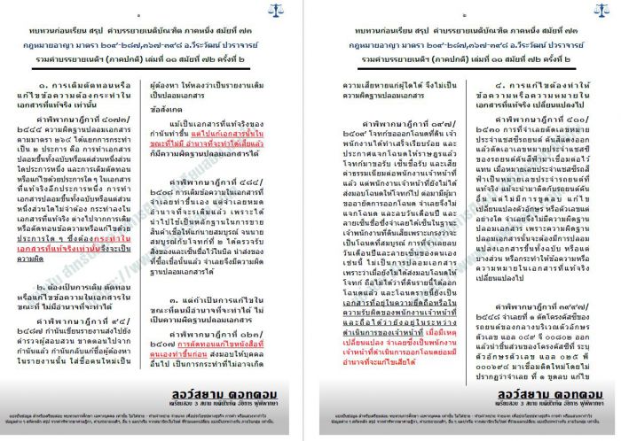 สรุปวิชา กฏหมายอาญา มาตรา209-287 367-398 (อ.วีระวัฒน์ ปวราจารย์) ครั้งที่2