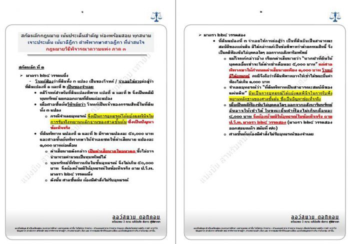 สกัดหลัก กฎหมายวิธีพิจารณาความแพ่ง ภาค3 ชุดที่1